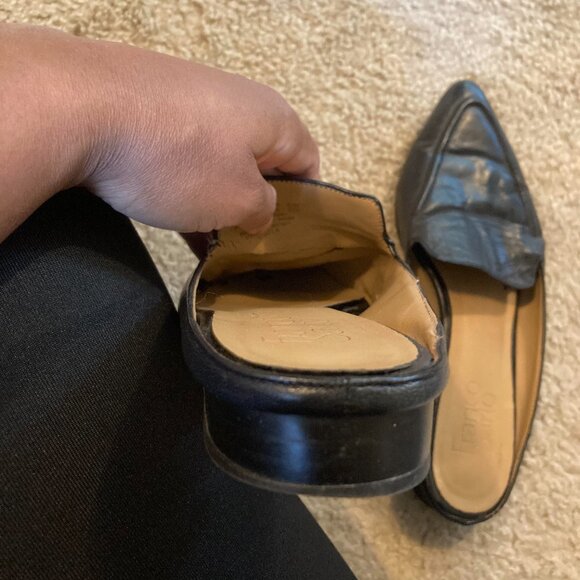 FRANCO SARTO BLACK FLATS - Picture 4 of 4